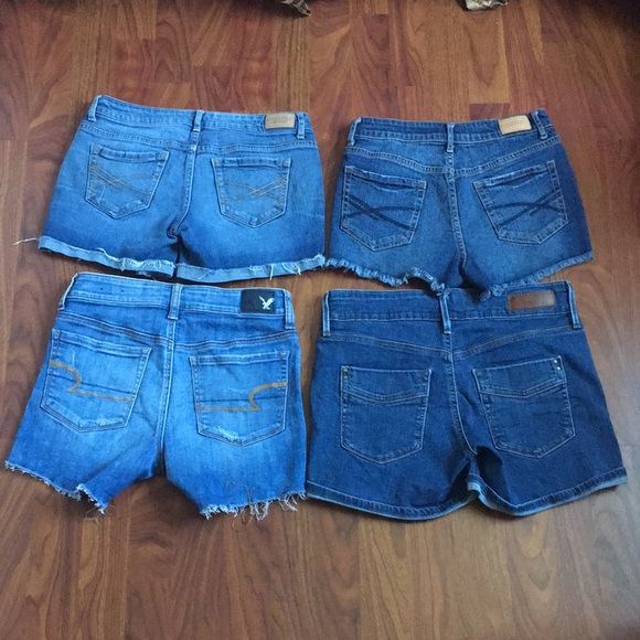 Mixed Brand lot of 4 denim summer shorts size 2 - Picture 2 of 16